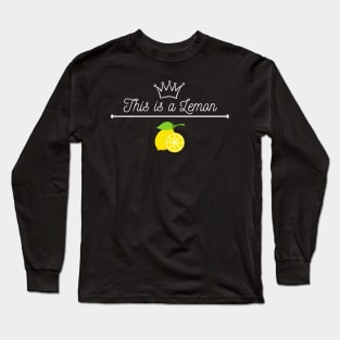 This is a Lemon Long Sleeve T-Shirt